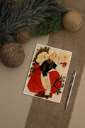 Kerstmeisje Ansichtkaart