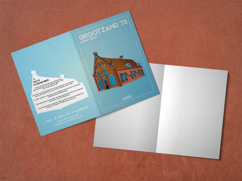 Grootzand 78 Sneek folded card - English