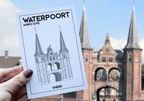 Waterpoort Sneek ansichtkaart voor de poort